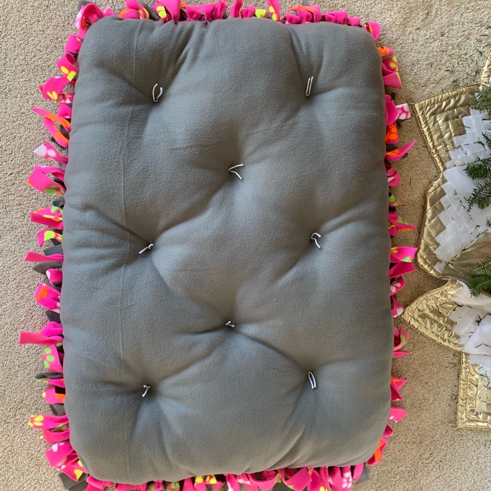 Handmade Fleece Dog Beds - CUSTOMIZABLE - Picture 3 of 16